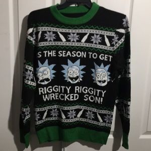 Rick and Morty crewneck Sz L